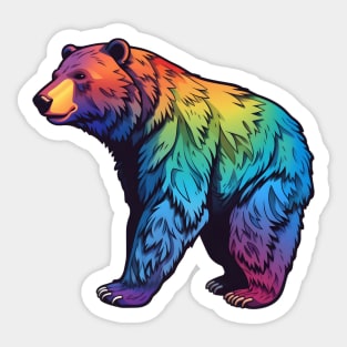 Rainbow Pride Bear Sticker